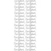Sticker, Schrift, Zur Geburt, Spiegelfolie, silber