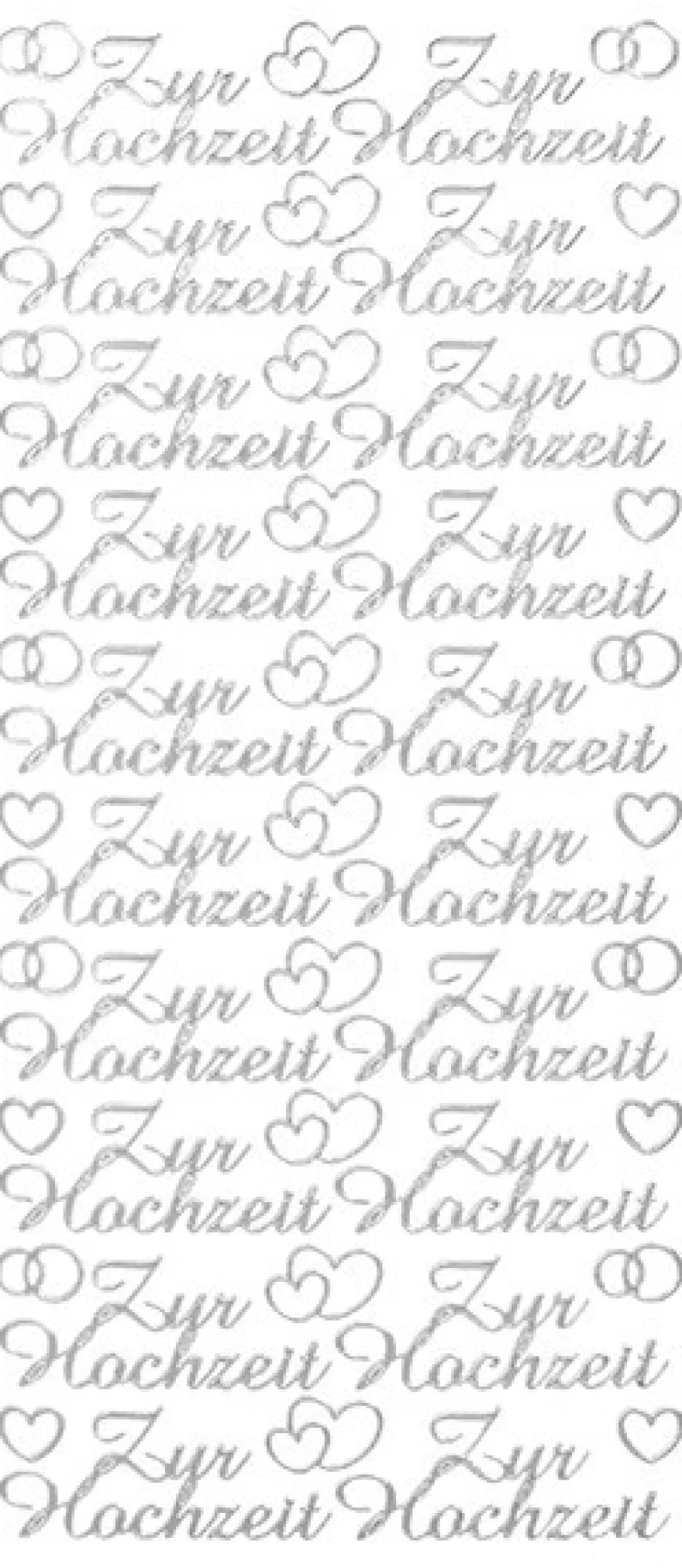 Sticker, Schrift, Zur Hochzeit, silber
