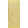 Sticker, Schrift, Zur Taufe, Spiegelfolie, gold