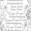 Sticker, Schulanfang, silber