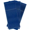 Sticker, Schwung-Linien, 3 Bogen, royalblau