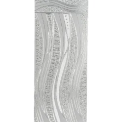 Sticker, Schwung-Linien Sterne, Perlmuttfolie, silber