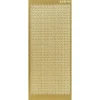 Sticker, Sternenbordüre, Perlmuttfolie, gold