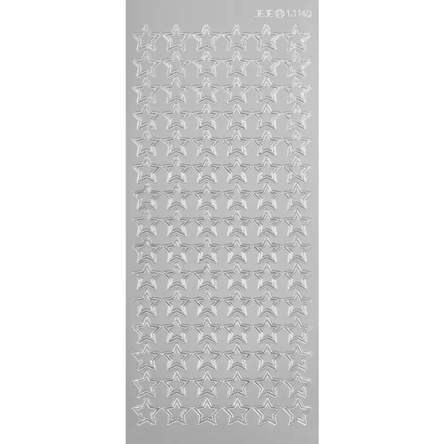 Sticker, Sterne 1, silber