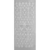 Sticker, Sterne 2, verschiedene Größen, silber