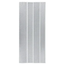 Sticker, verschiedene Bordüren, Perlmuttfolie, silber