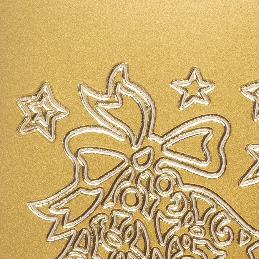 Sticker, Weihnachtsglocken, gold