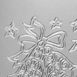 Sticker, Weihnachtsglocken, silber