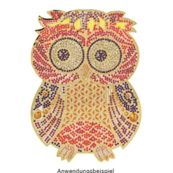 Sticker XL, Eulen, verschiedene Farben, 10 Bogen
