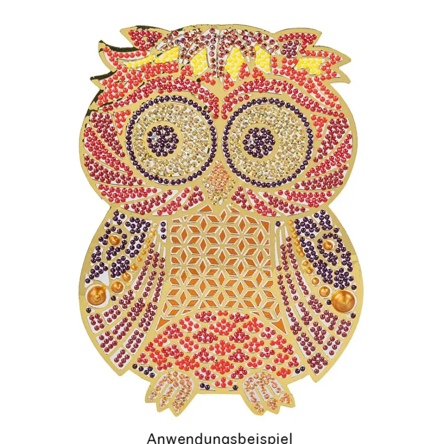 Sticker XL, Eulen, verschiedene Farben, 10 Bogen