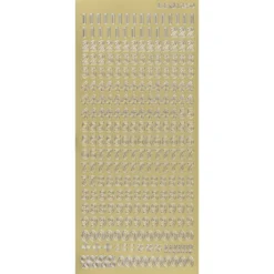 Sticker, Zahlen, Perlmuttfolie, gold