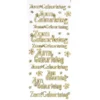 Sticker, Zum Geburtstag, Diamantfolie, gold