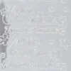 Sticker, Zum Geburtstag, Spiegelfolie, silber