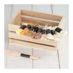 Stickgarn-Set, 10 Döckchen, Beigetöne