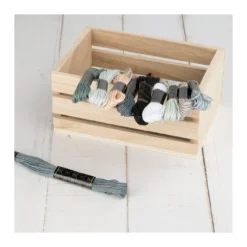 Stickgarn-Set, 10 Döckchen, Grautöne