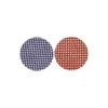 Stoffkreise für Knöpfe mit 22 mm Ø, blau/rot, 50er Set
