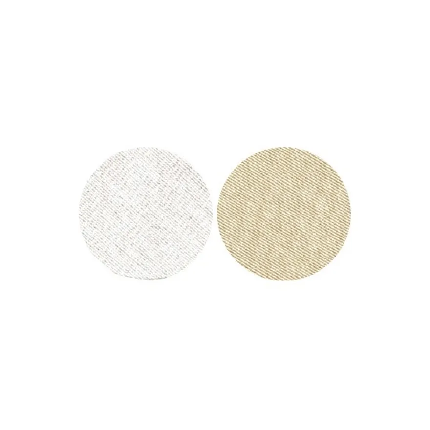 Stoffkreise für Knöpfe mit 19 mm Ø, silber/gold, 50er Set