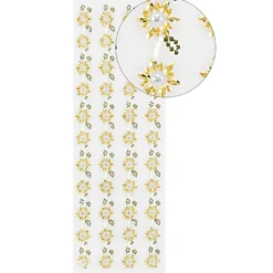 Strass-Bordüren, Blumen 3, verschiedene Farben, 3 Bogen