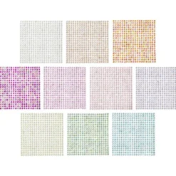 Strass-Glimmerbogen, Facettenschliff, selbstklebend, 4mm, 10er Set