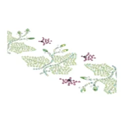 Strass-Ornamente, Blumen & Blätter, mehrfarbig, teilweise mit Veredelung, 5 Bogen