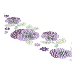 Strass-Ornamente, Blumen, mehrfarbig, teilweise mit Veredelung, 5 Bogen