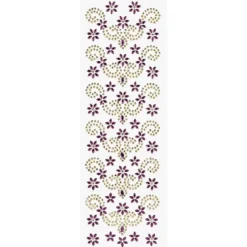 Strass-Ornamente, Bordüren & Ornamentik, mehrfarbig, teilweise mit Veredelung, 5 Bogen