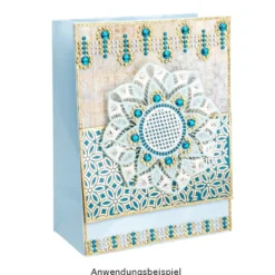 Strass-Ornamente, Bordüren & Ornamentik, mehrfarbig, teilweise mit Veredelung, 5 Bogen