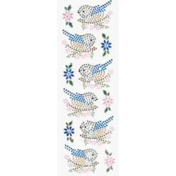 Strass-Ornamente, Frühlingszeit, mehrfarbig, teilweise mit Veredelung, 5 Bogen