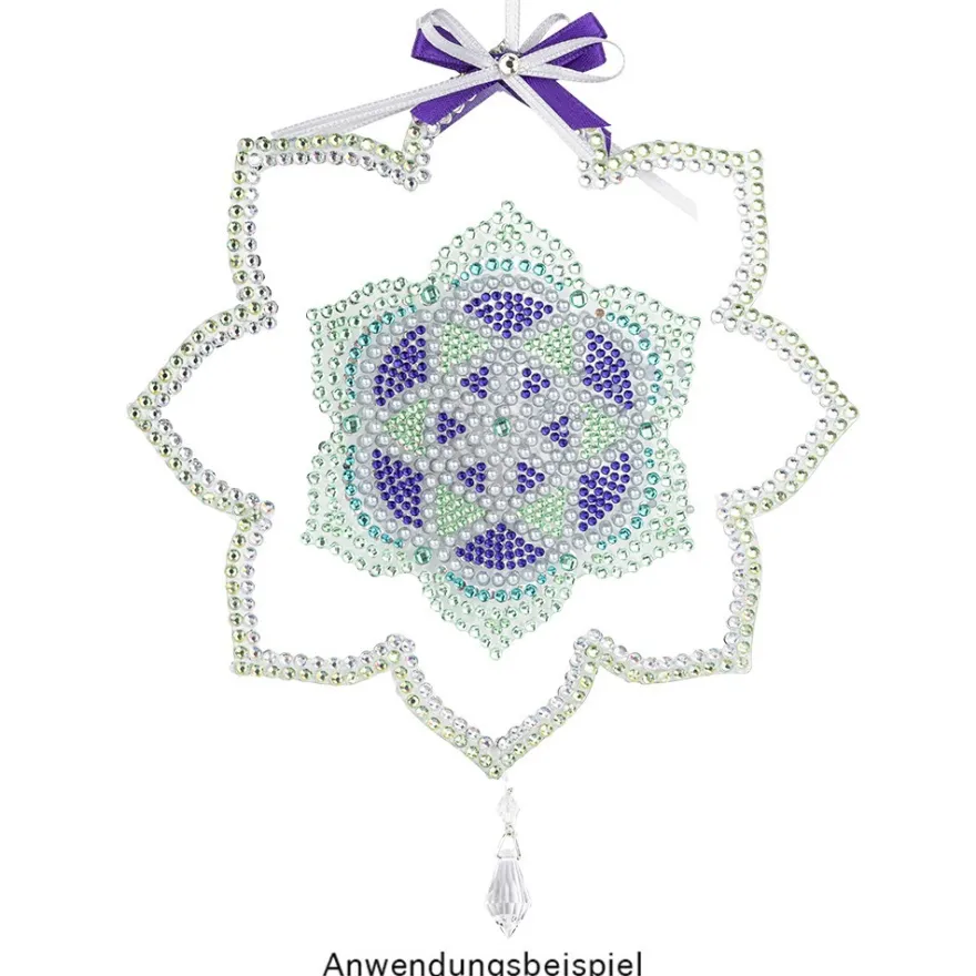 Strass-Ornamente, Mandalas, verschiedene Designs und Farben, 5 Bogen