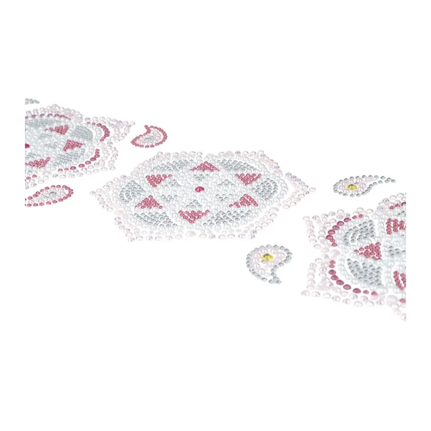 Strass-Ornamente, Mandalas, verschiedene Designs und Farben, 5 Bogen