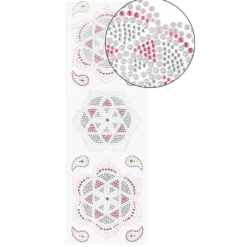 Strass-Ornamente, Mandalas, verschiedene Designs und Farben, 5 Bogen