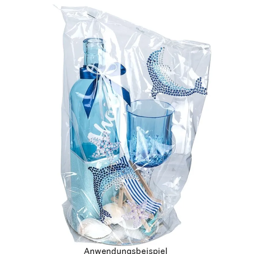 Strass-Ornamente, Maritim, mehrfarbig & veredelt, 5 Bogen