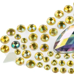 Strass-Ornamente, Sortierung 4, mehrfarbig, teilweise mit Veredelung, 5 Bogen
