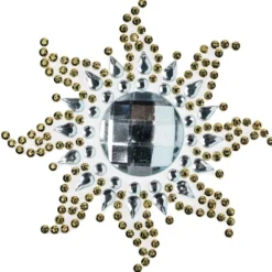 Strass-Ornamente, Sortierung 2, mehrfarbig, teilweise mit Veredelung, 5 Bogen
