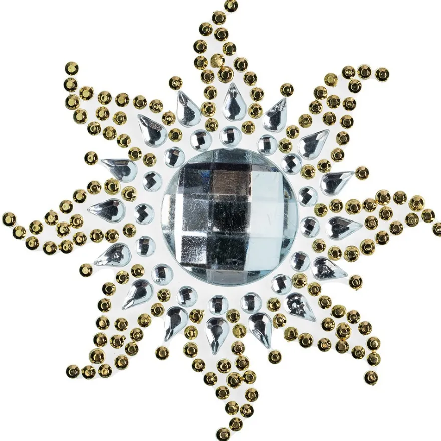 Strass-Ornamente, Sortierung 2, mehrfarbig, teilweise mit Veredelung, 5 Bogen
