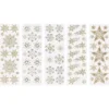 Strass-Ornamente, Sterne&Eiskristalle, mehrfarbig, teilweise mit Veredelung, 5 Bogen