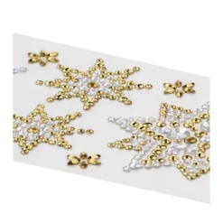 Strass-Ornamente, Sterne&Eiskristalle, mehrfarbig, teilweise mit Veredelung, 5 Bogen