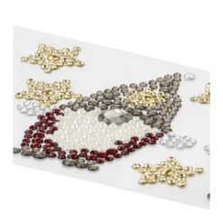 Strass-Ornamente, Weihnachtsmotive, mehrfarbig, teilweise mit Veredelung, 5 Bogen