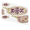 Strass-Ornamente, Weihnachtsschmuck, mehrfarbig, teilweise mit Veredelung, 5 Bogen