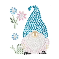 Strass-Ornamente, Wichtel 2, mehrfarbig, teilweise mit Veredelung, 1 Bogen