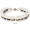 Strass-Rondell mit Strass-Steinen, Ø0,8 cm, 10 Stück, silber/amethyst