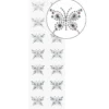 Strass-Schmetterlinge, 14 Sticker, selbstklebend, facettierte Schmucksteine