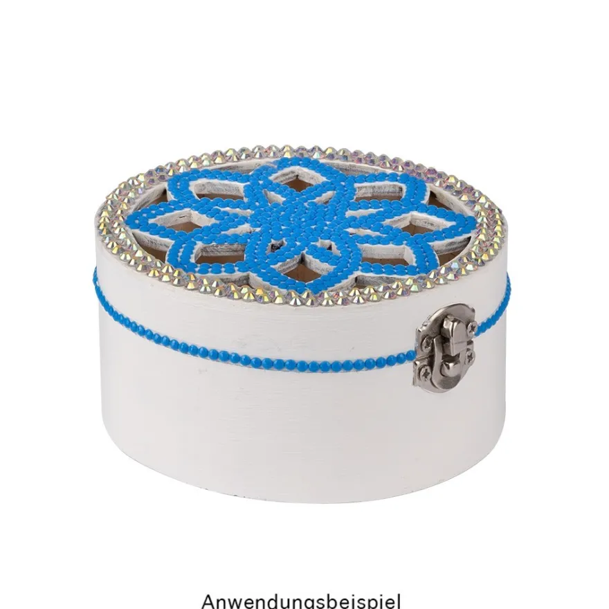 Strass-Steine, Kristall-Glas, facettiert, Ø2,3mm, 0,9mm hoch, klar irisierend, 1000 Stück