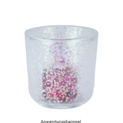 Streu-Deko Frost-Zauber 3, 40g, 2mm x 1mm, Raute, transparent-irisierend