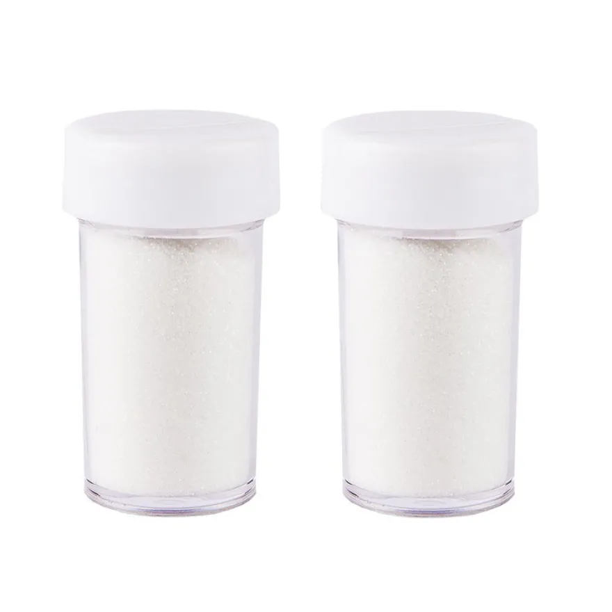 Streu-Deko Frost-Zauber 4, 2x 15g, Ø 0,2mm, Puder, weiß