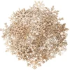 Streu-Deko, Holz, Eiskristalle 2, 9 versch. Designs, je 7 Stück, 1,6mm stark, natur, 63 Teile
