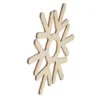 Streu-Deko, Holz, Eiskristalle 2, 9 versch. Designs, je 3 Stück, natur, 27-teilig