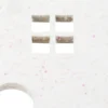 Streudeko, Häuser, 3,5cm x 3,8cm, 2mm stark, weiß mit irisierendem Glitzer, 24 Stück
