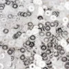 Streu-Deko, Pailletten, glatt, Ø 3mm, 30g, transparent