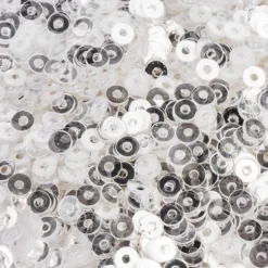 Streu-Deko, Pailletten, glatt, Ø 3mm, 30g, transparent